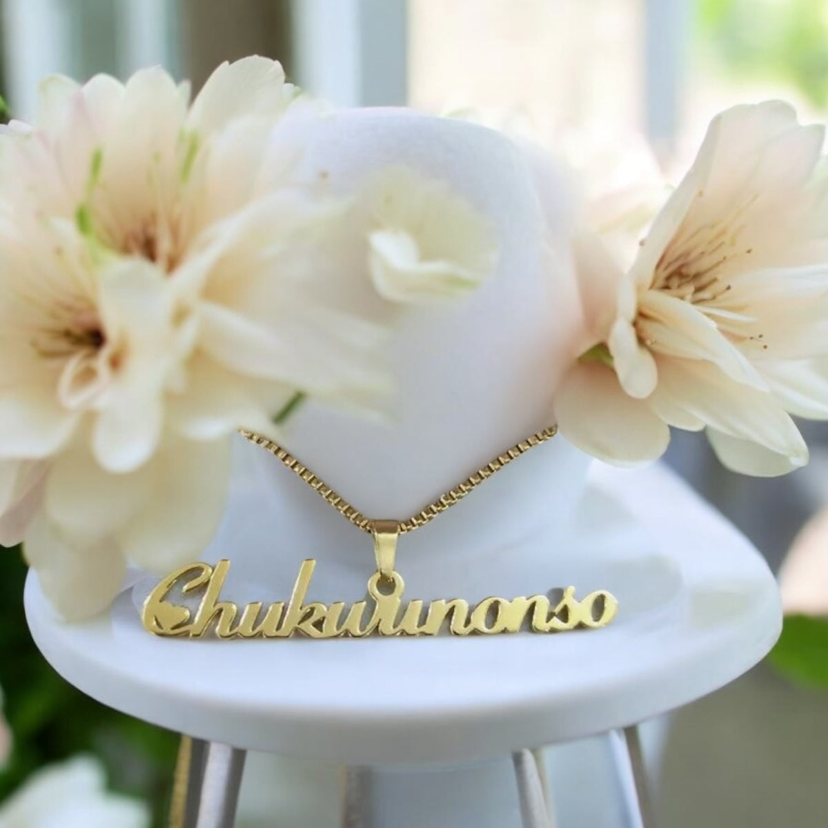 Personalised Name Necklace in Script Font