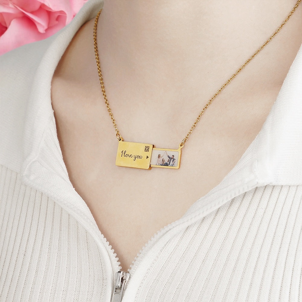 Personalised Love Envelope Necklace