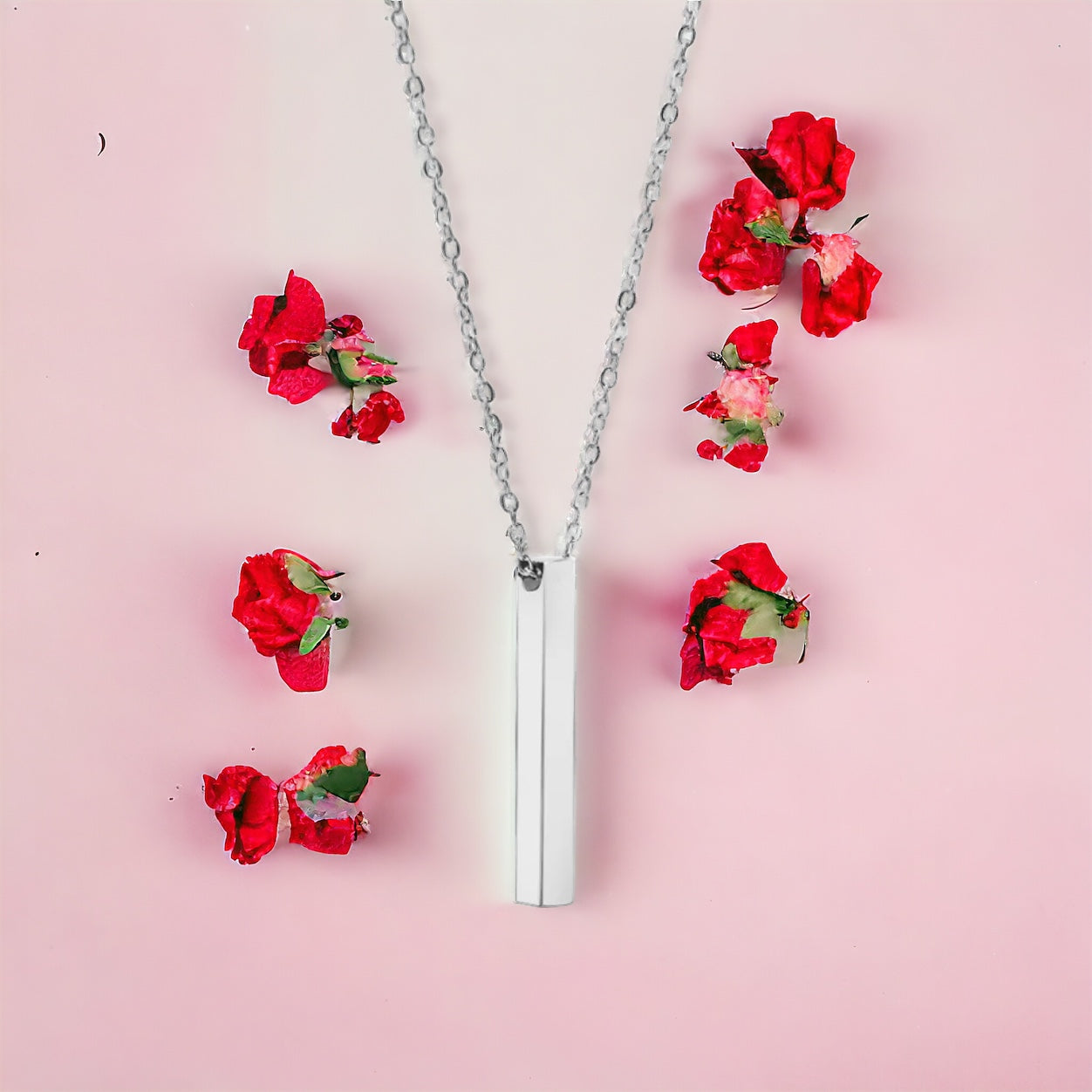 Pillar Personalised Engraving Necklace