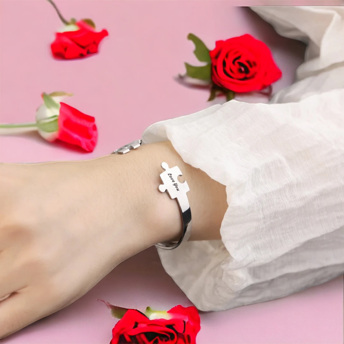 Unisex Puzzle Personalised Bracelet