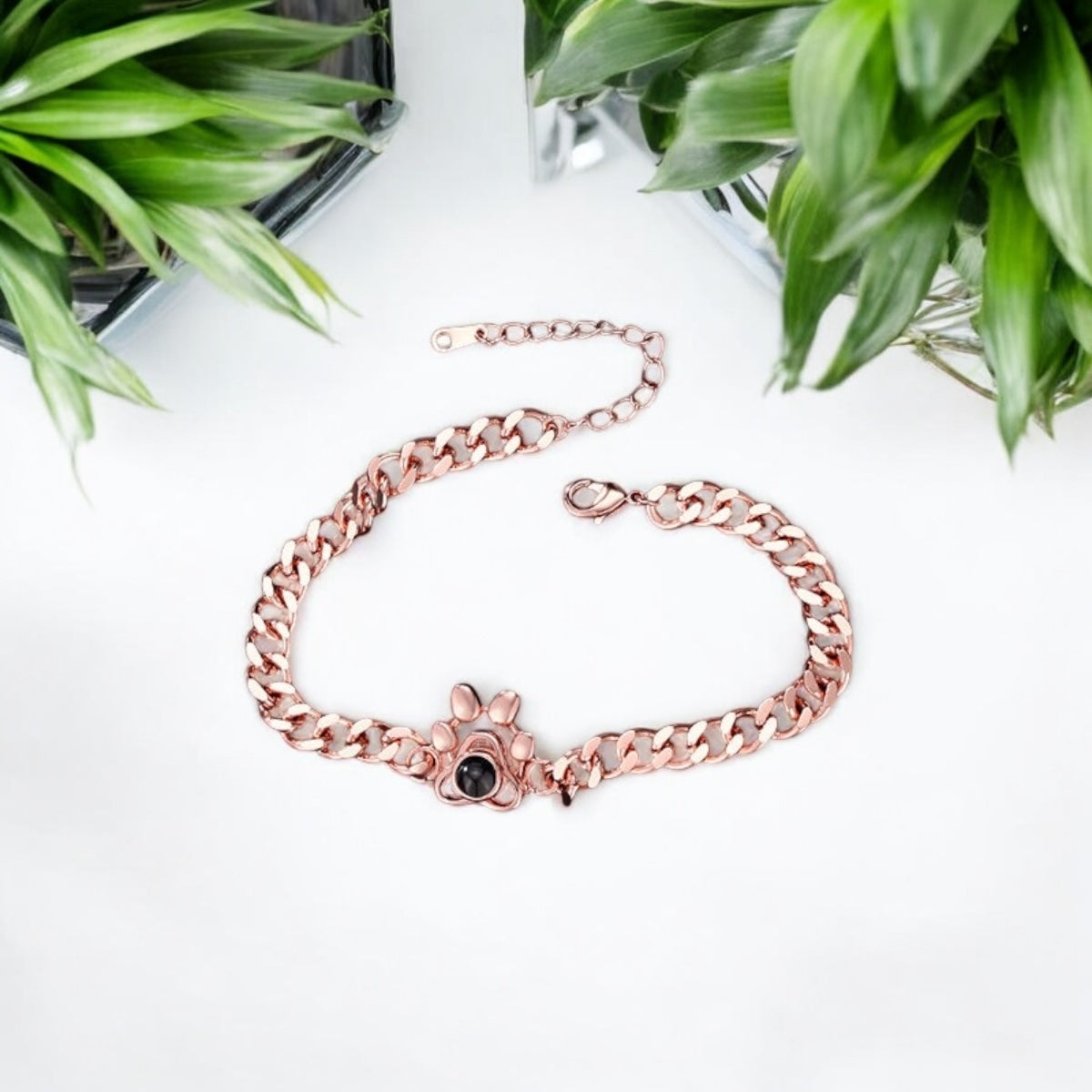 Personalised Paw Pendant Photo Projection Bracelet