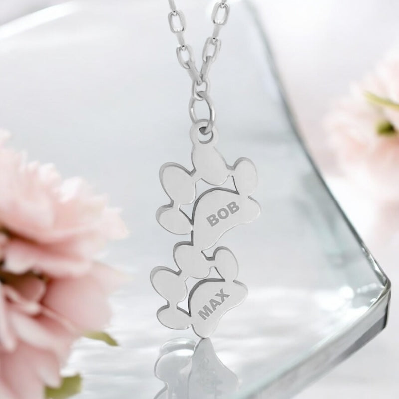 Personalised Name Necklace with Claw Pendant