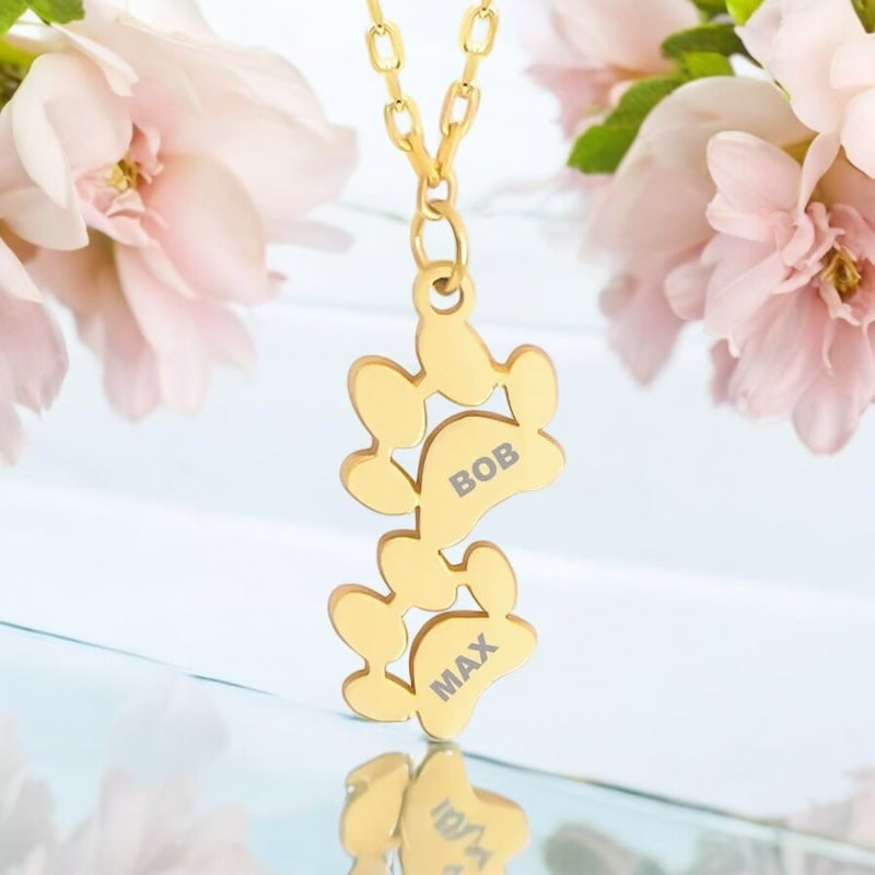 Personalised Name Necklace with Claw Pendant