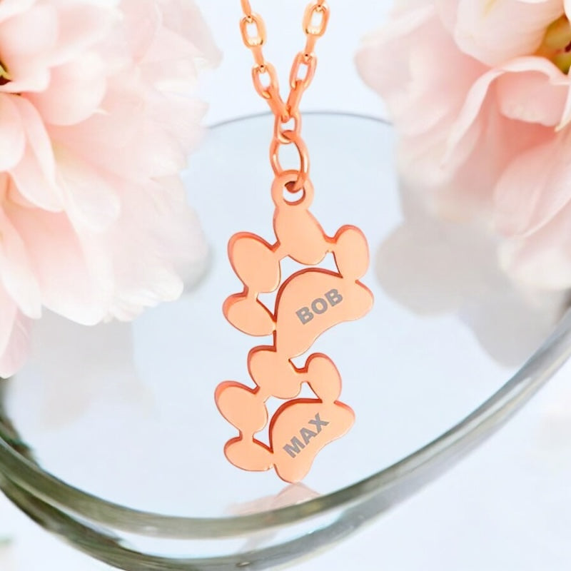 Personalised Name Necklace with Claw Pendant
