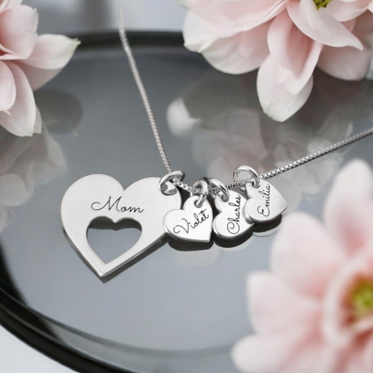 Personalised Mother’s Necklace with Children’s Names
