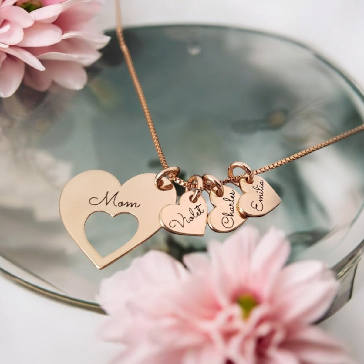 Personalised Mother’s Necklace with Children’s Names