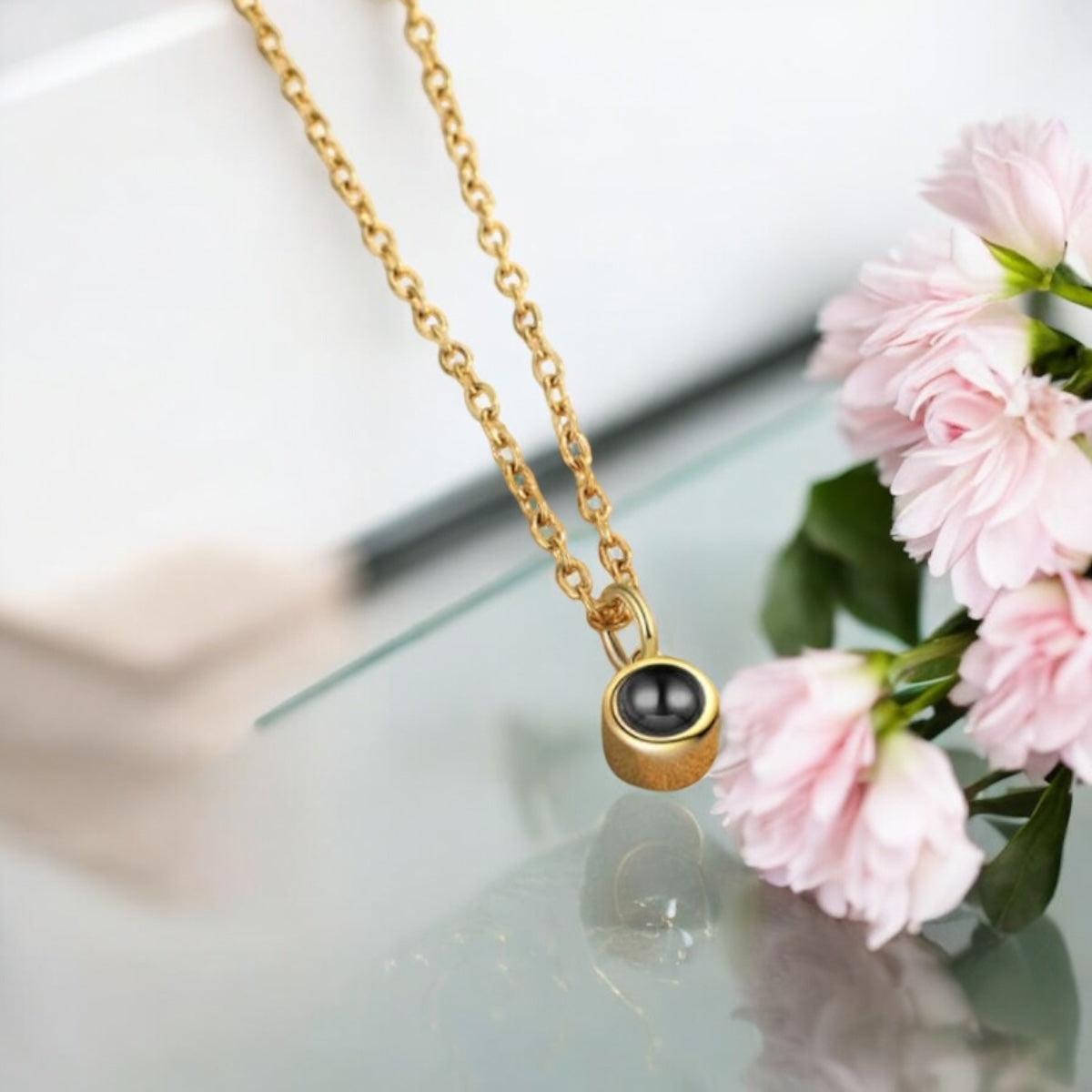 Personalised Classic Photo Projection Necklace