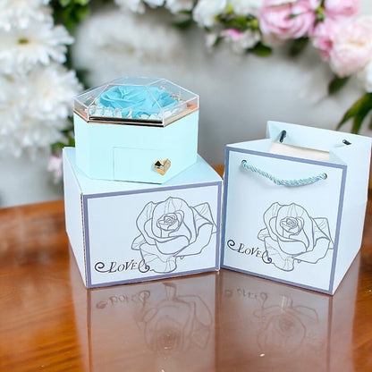 Eternal Flower Rose Box - W/ Necklace