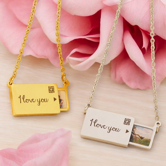 Personalised Love Envelope Necklace