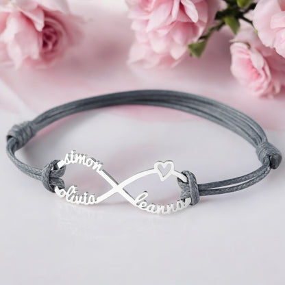 Personalised Infinity Name Bracelet