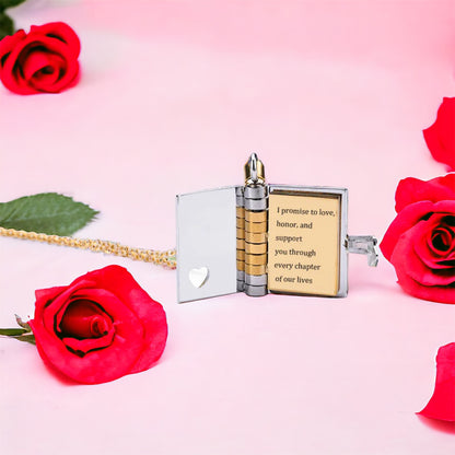 Personalised Book Necklace