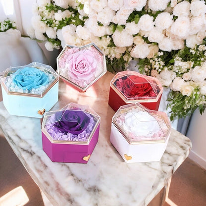 Eternal Flower Rose Box - W/ Necklace