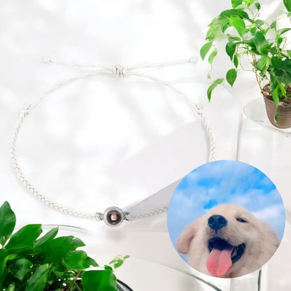 Personalized Round Photo Projection Bracelet Unisex