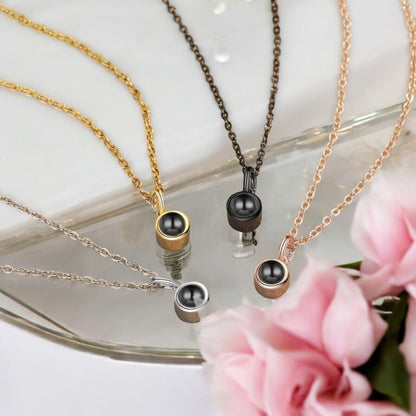 Personalised Classic Photo Projection Necklace