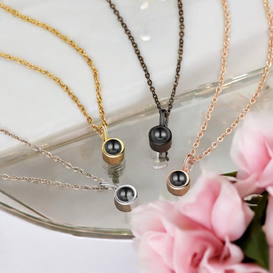 Personalised Classic Photo Projection Necklace